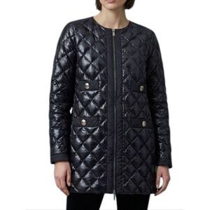 Moncler Baiel Giubbotto Diamond Quilted Down Puffer Jacket – Black Size XS